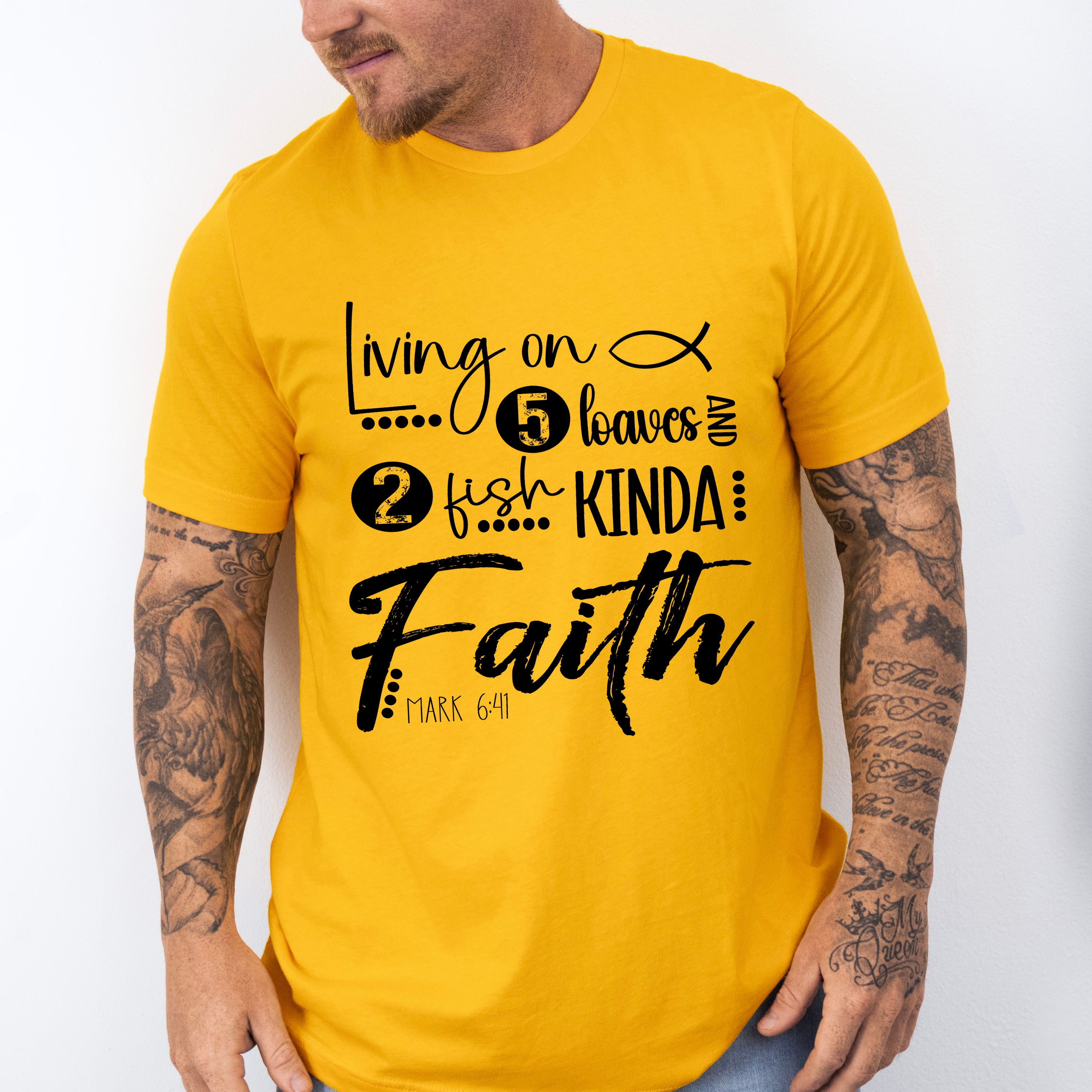 Living On Five Loaves And Two Fish - Christianity Unisex Crewneck T-Shirt Sweatshirt Hoodie