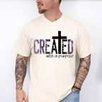 Created With A Purpose - Christianity Unisex Crewneck T-Shirt Sweatshirt Hoodie