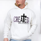Created With A Purpose - Christianity Unisex Crewneck T-Shirt Sweatshirt Hoodie