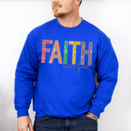 Faith Over Fear Colorful Design - Christianity Unisex Crewneck T-Shirt Sweatshirt Hoodie