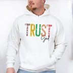 Trust God Colorful Design - Christianity Unisex Crewneck T-Shirt Sweatshirt Hoodie