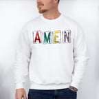Amen Colorful Design - Christianity Unisex Crewneck T-Shirt Sweatshirt Hoodie