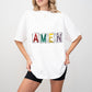 Amen Colorful Design - Christianity Unisex Crewneck T-Shirt Sweatshirt Hoodie