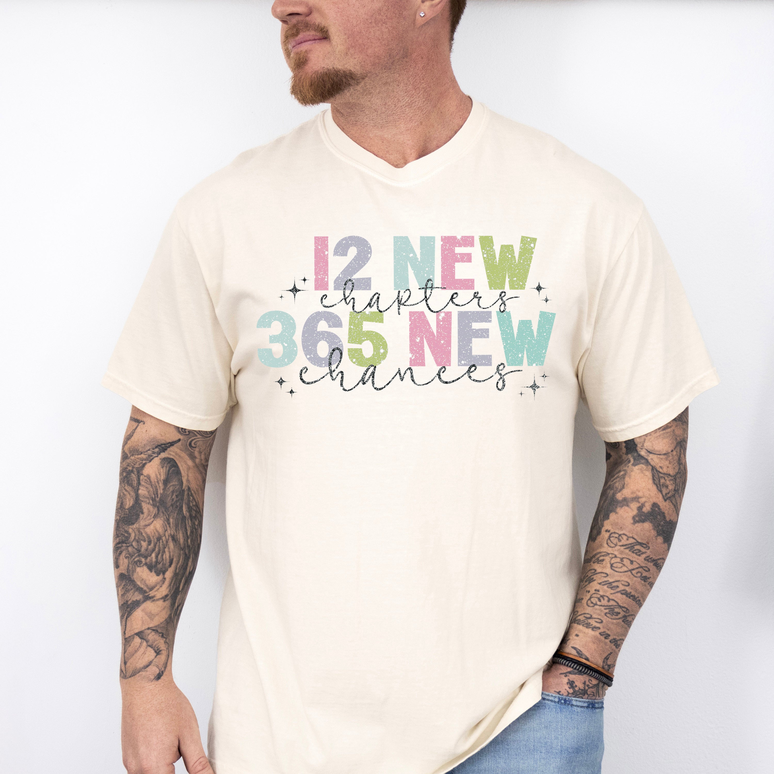 12 New Chapter 365 New Chances - New Years Unisex Crewneck T-Shirt Sweatshirt Hoodie