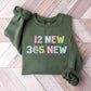 12 New Chapter 365 New Chances - New Years Unisex Crewneck T-Shirt Sweatshirt Hoodie