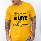 All You Need Is Love And Jesus - Christianity Unisex Crewneck T-Shirt Sweatshirt Hoodie