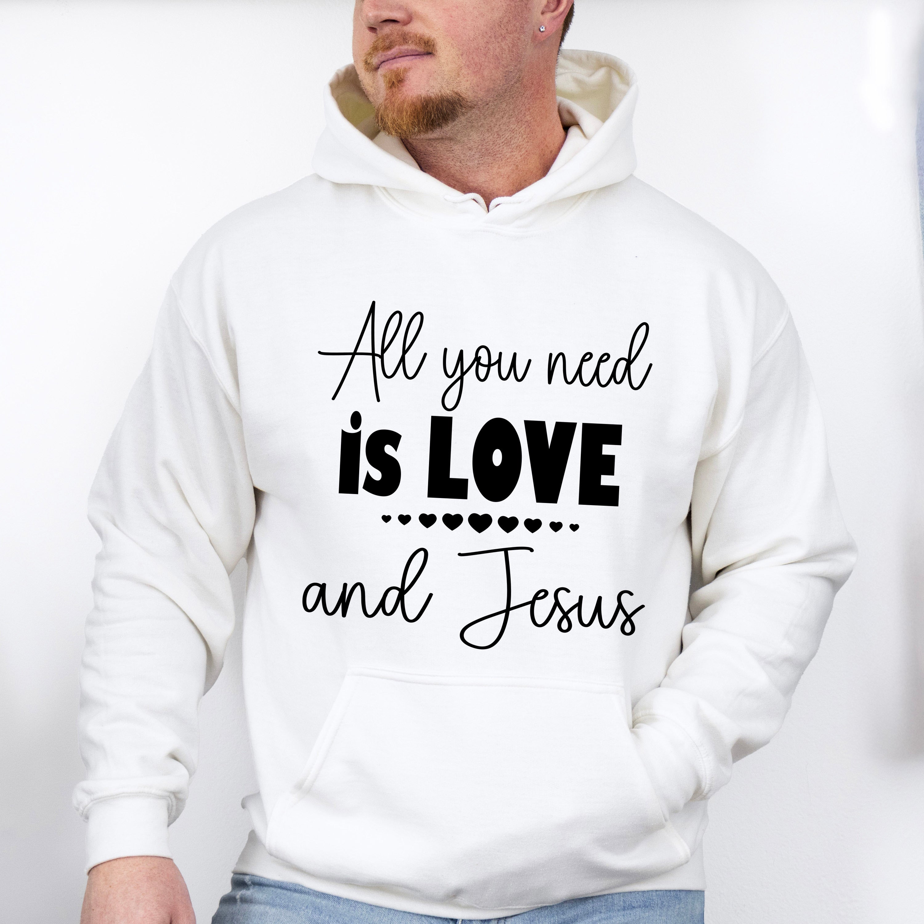 All You Need Is Love And Jesus - Christianity Unisex Crewneck T-Shirt Sweatshirt Hoodie