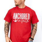 Anchored In Faith Design - Christianity Unisex Crewneck T-Shirt Sweatshirt Hoodie