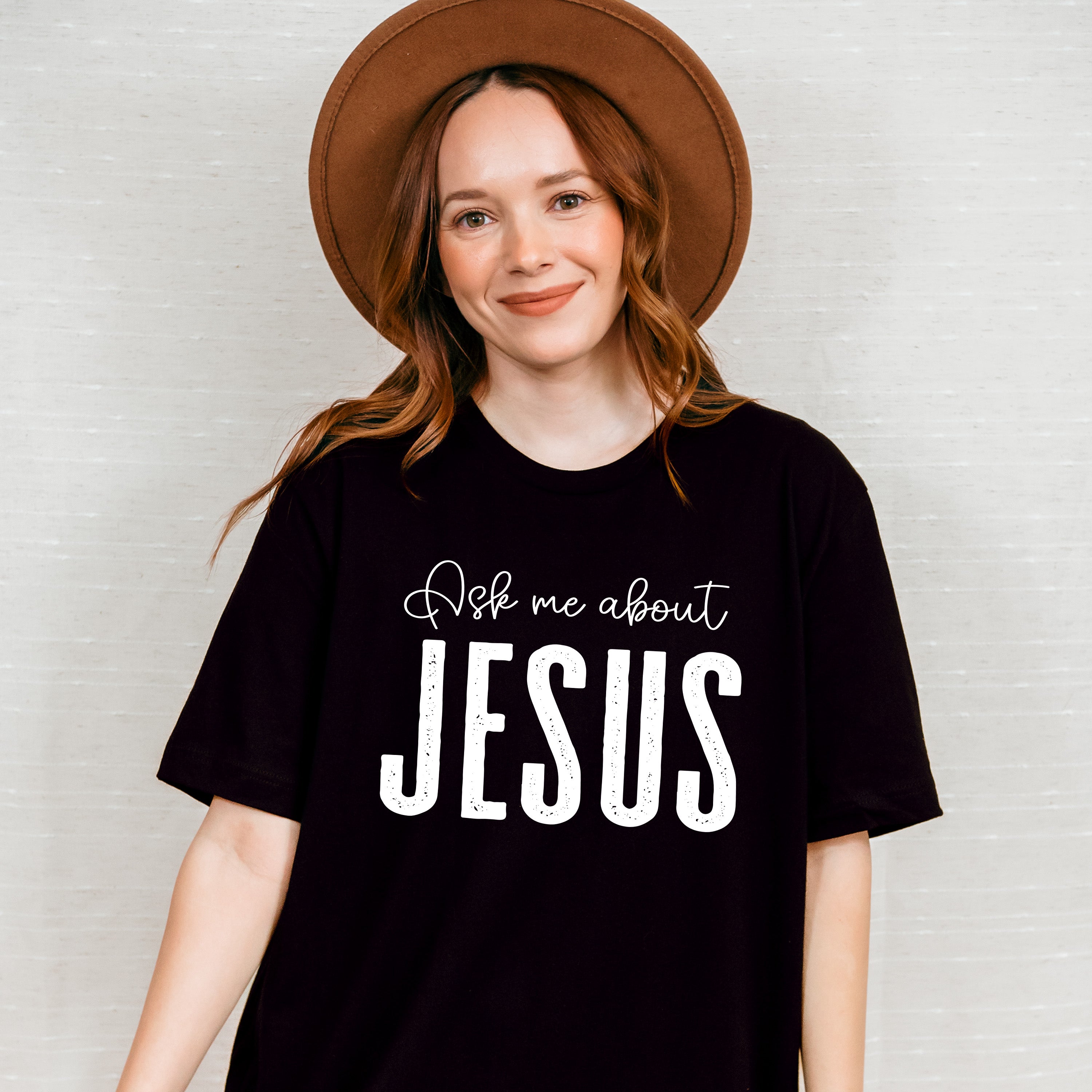Ask Me About Jesus - Christianity Unisex Crewneck T-Shirt Sweatshirt Hoodie