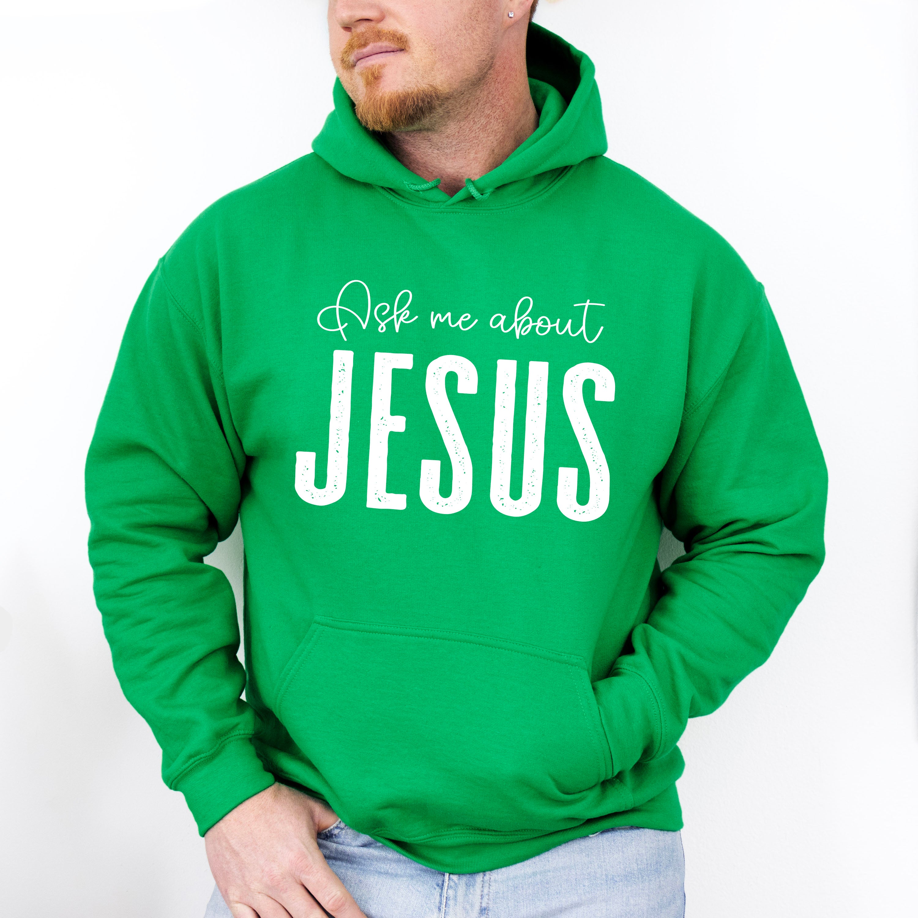 Ask Me About Jesus - Christianity Unisex Crewneck T-Shirt Sweatshirt Hoodie