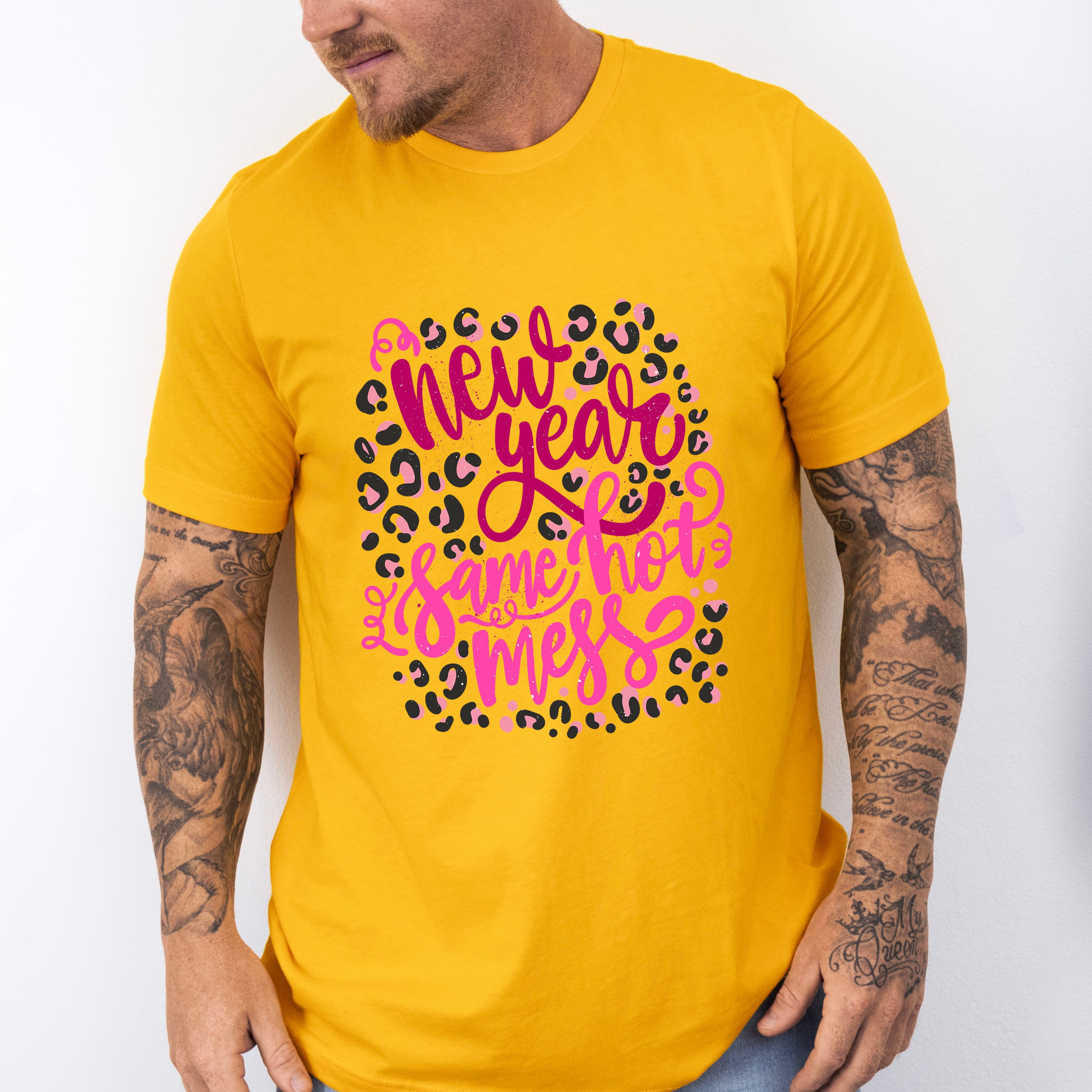 New Year Same Hot Mess - New Years Unisex Crewneck T-Shirt Sweatshirt Hoodie