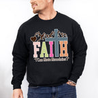 Faith Can Move Mountains - Christianity Unisex Crewneck T-Shirt Sweatshirt Hoodie