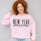 New Year Same Hot Mess Design - New Years Unisex Crewneck T-Shirt Sweatshirt Hoodie