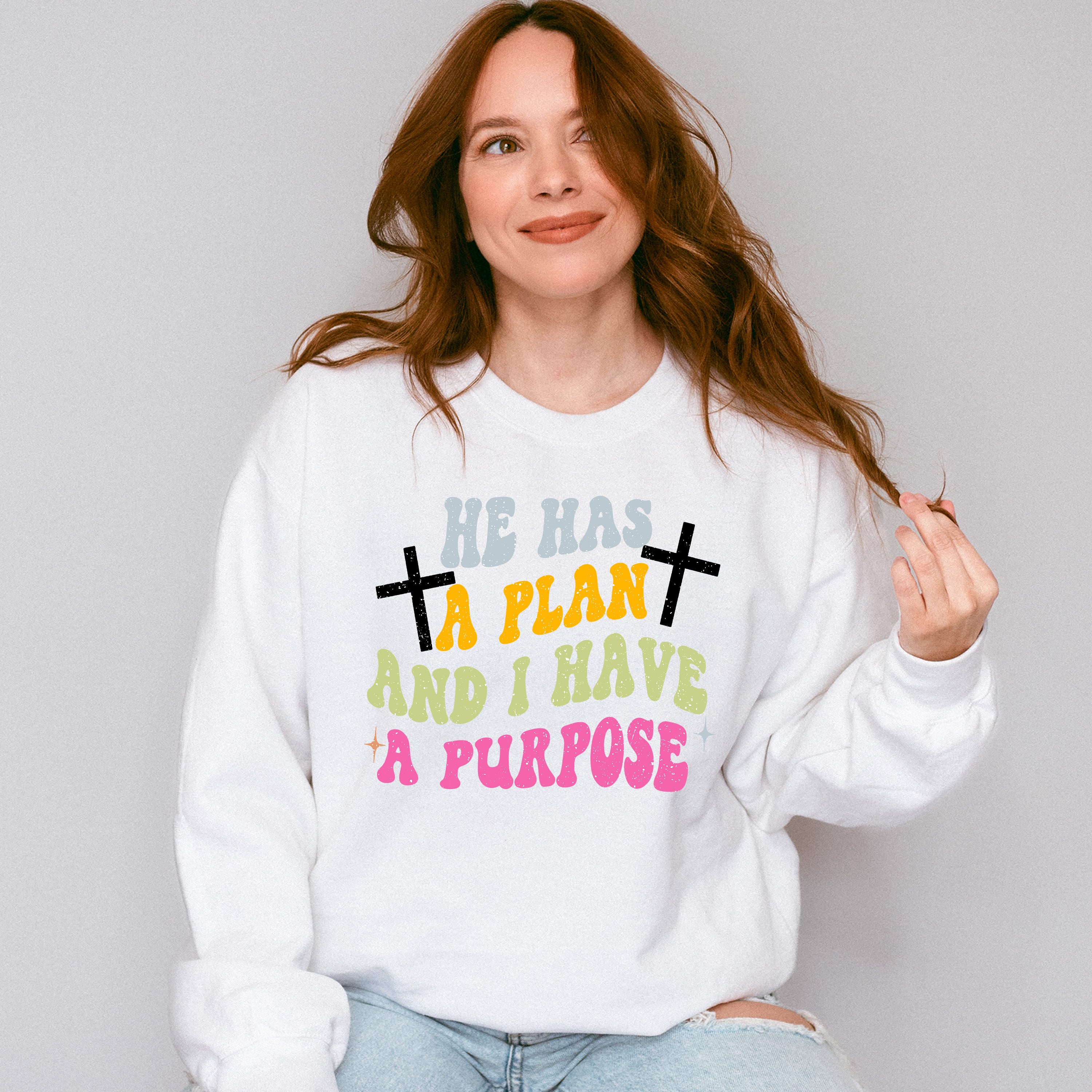 He Has A Plan - Christianity Unisex Crewneck T-Shirt Sweatshirt Hoodie