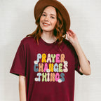 Prayer Changes Things - Christianity Unisex Crewneck T-Shirt Sweatshirt Hoodie