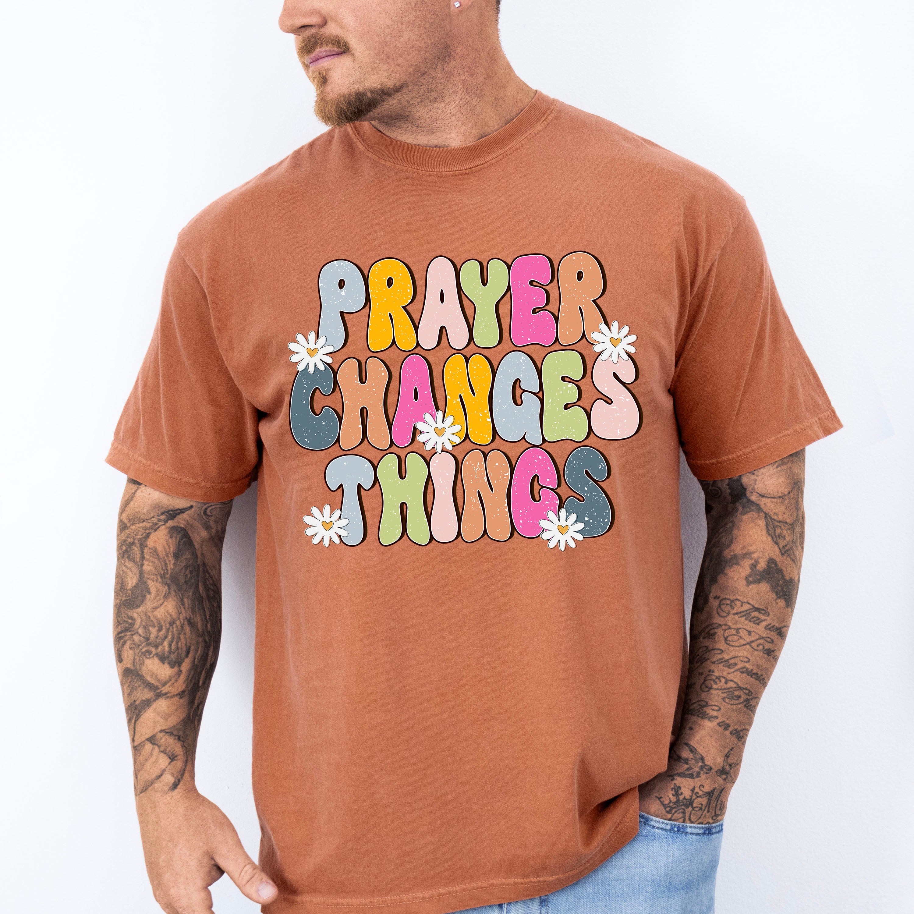 Prayer Changes Things - Christianity Unisex Crewneck T-Shirt Sweatshirt Hoodie