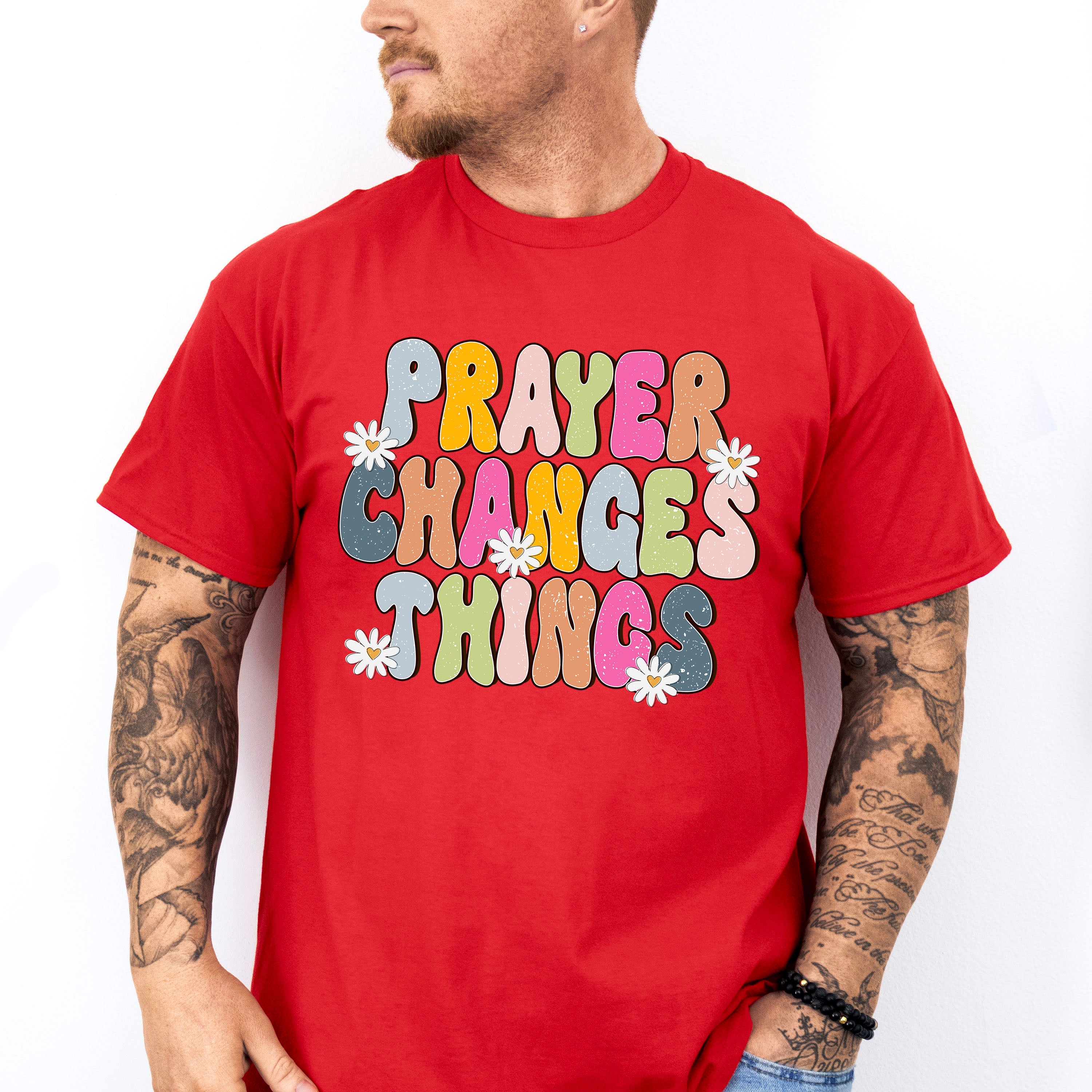 Prayer Changes Things - Christianity Unisex Crewneck T-Shirt Sweatshirt Hoodie