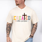 Created With A Purpose - Christianity Unisex Crewneck T-Shirt Sweatshirt Hoodie