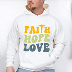 Faith Love Hope - Christianity Unisex Crewneck T-Shirt Sweatshirt Hoodie