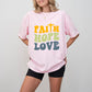 Faith Love Hope - Christianity Unisex Crewneck T-Shirt Sweatshirt Hoodie