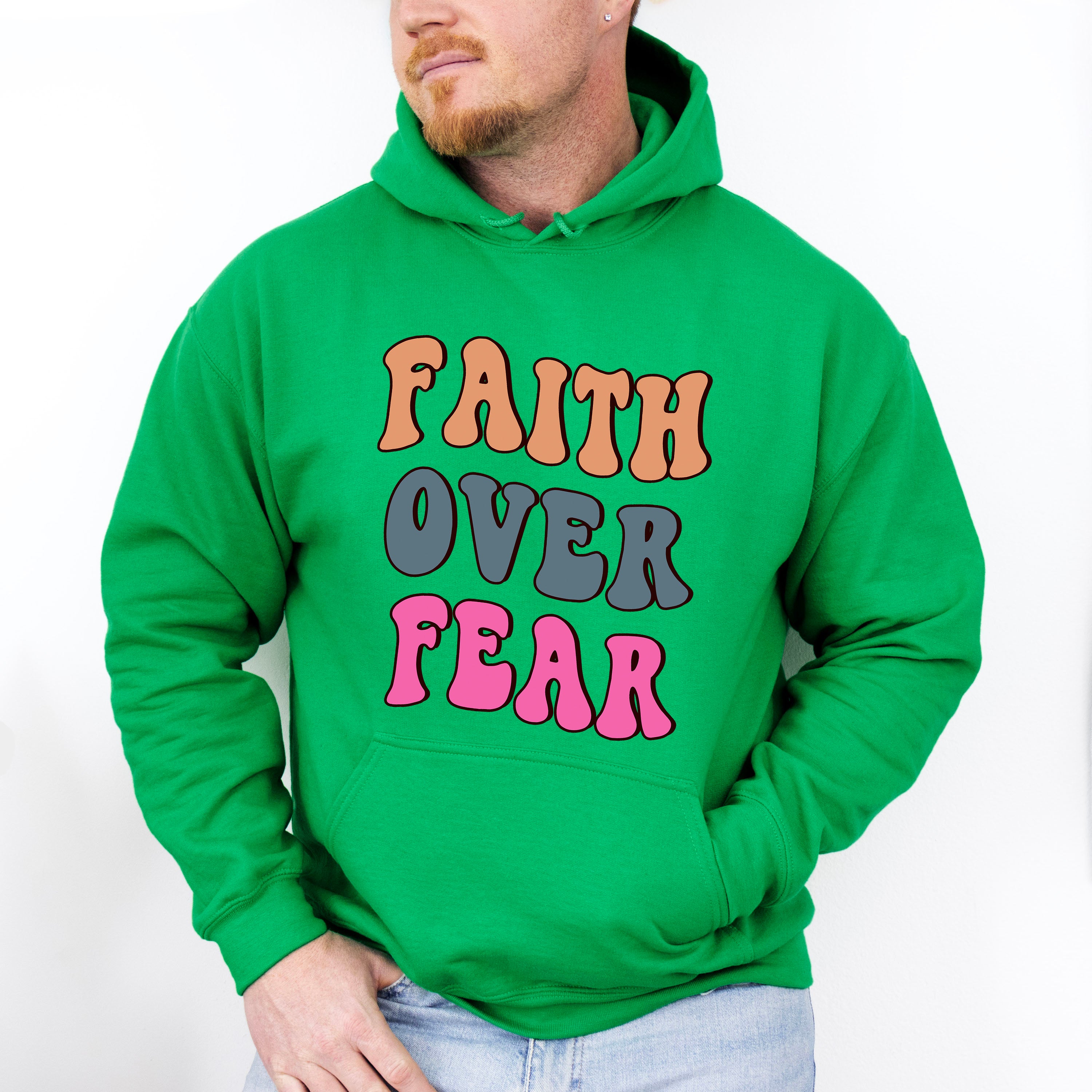 Faith Love Fear - Christianity Unisex Crewneck T-Shirt Sweatshirt Hoodie