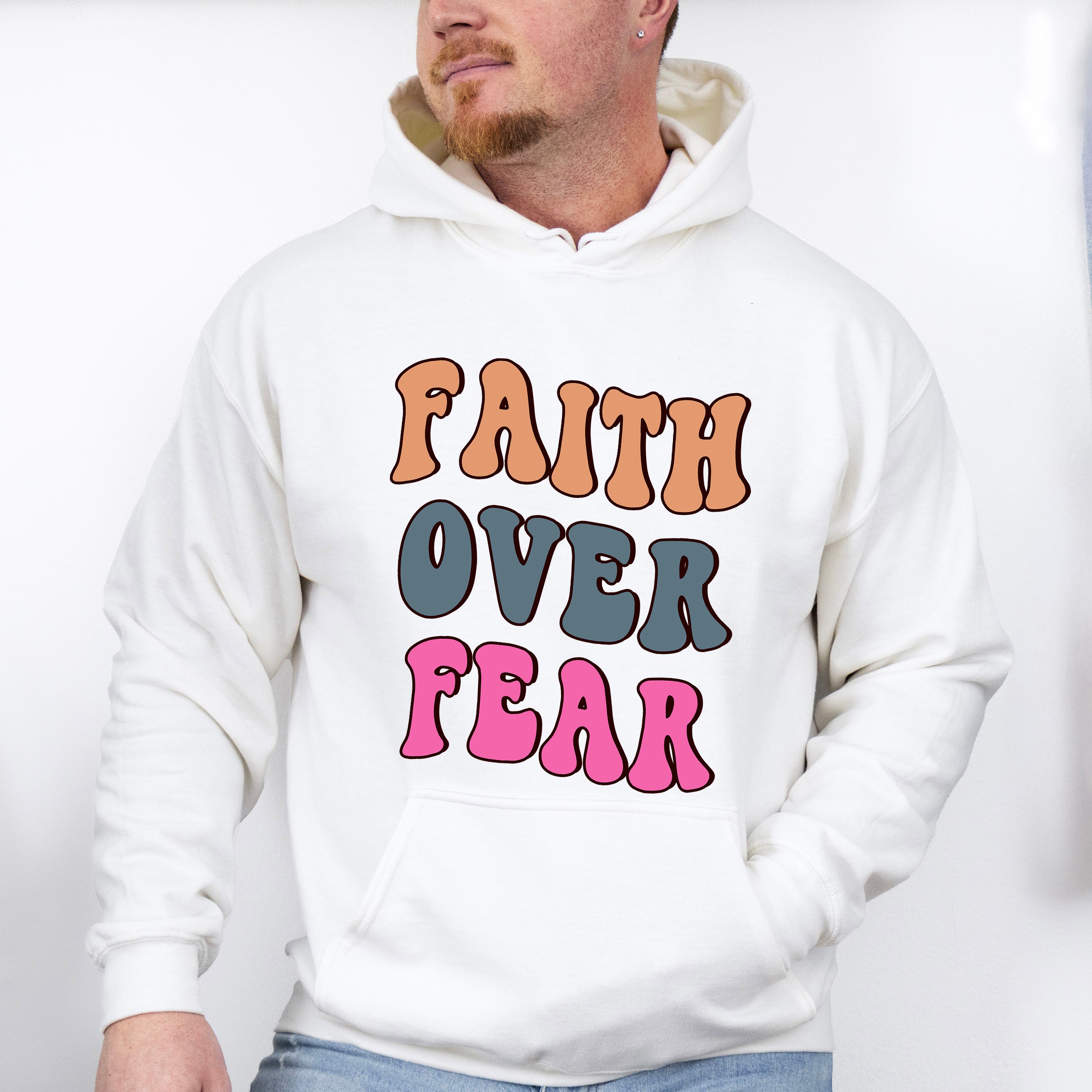 Faith Love Fear - Christianity Unisex Crewneck T-Shirt Sweatshirt Hoodie