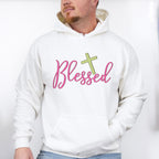 Blessed Cross Design - Christianity Unisex Crewneck T-Shirt Sweatshirt Hoodie