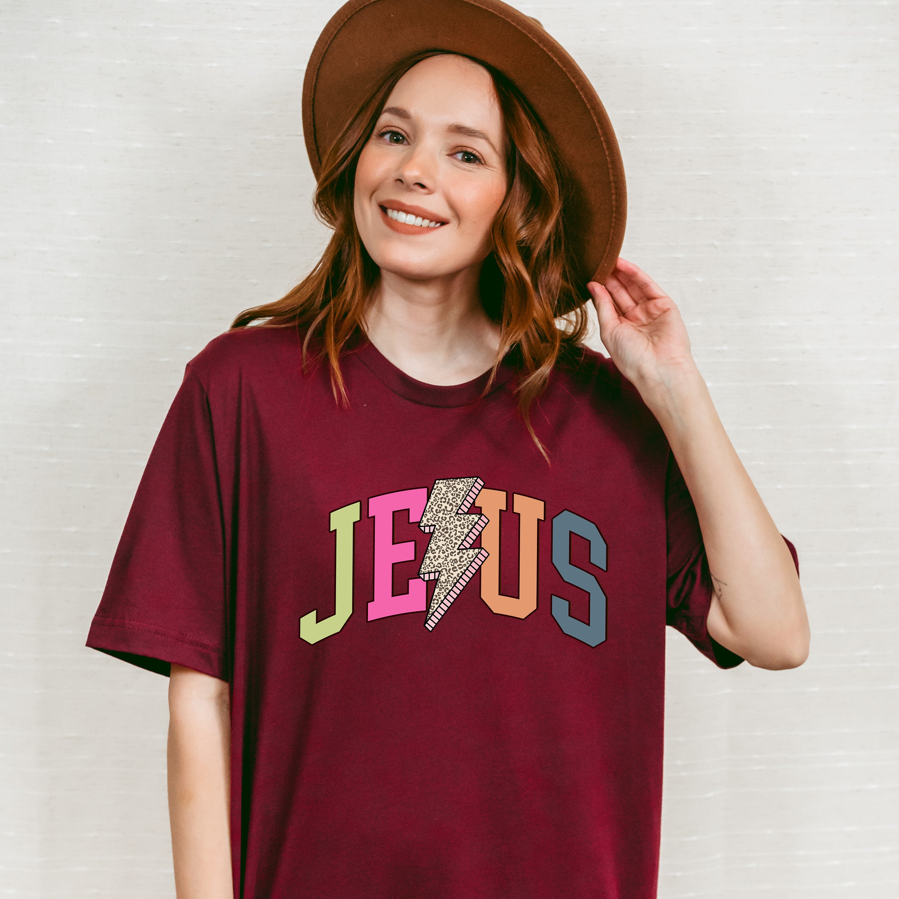 Jesus Lightning Bolt Design - Christianity Unisex Crewneck T-Shirt Sweatshirt Hoodie