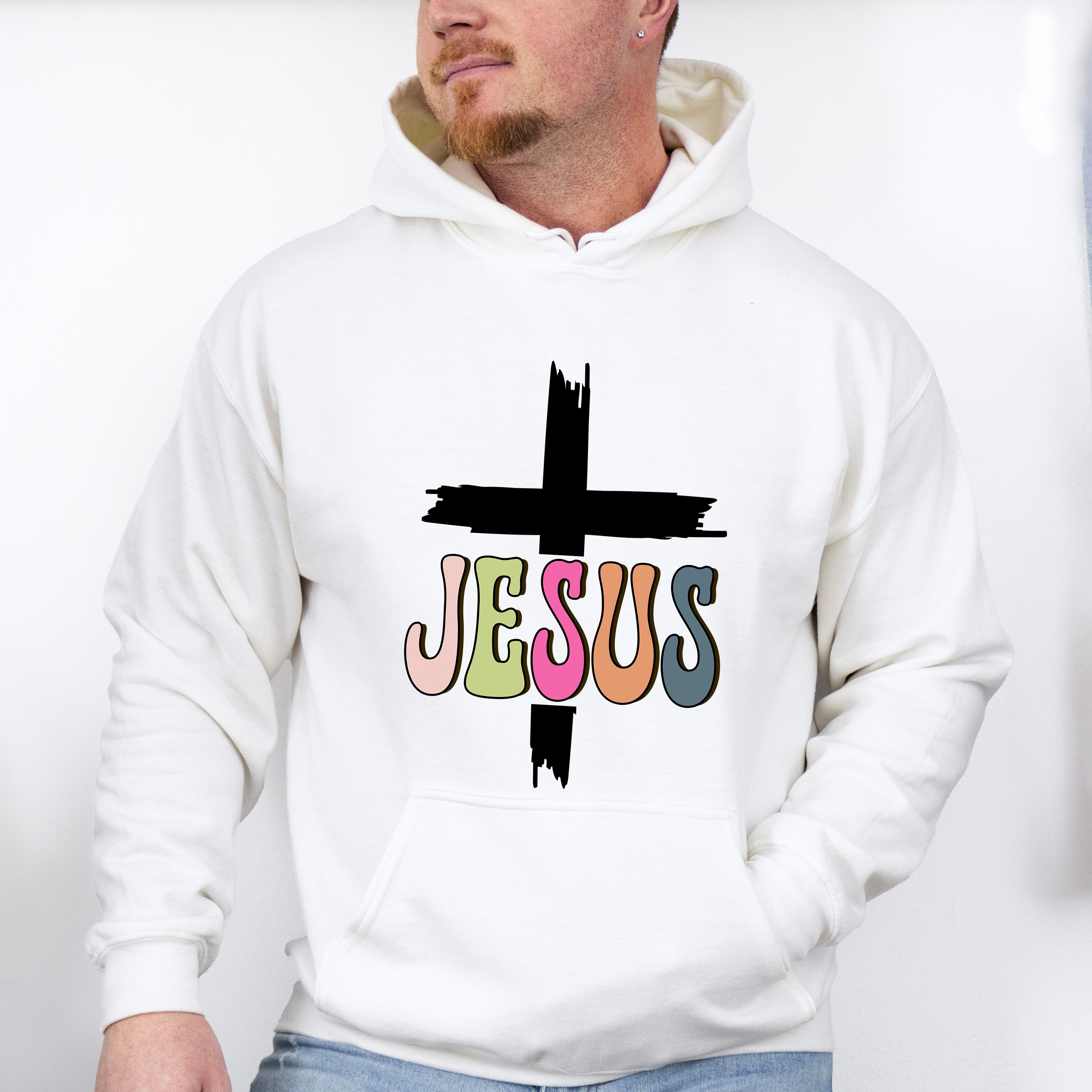 Jesus Cross Design - Christianity Unisex Crewneck T-Shirt Sweatshirt Hoodie