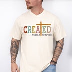 Created With A Purpose - Christianity Unisex Crewneck T-Shirt Sweatshirt Hoodie