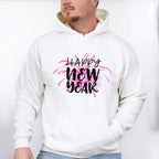 Happy New Year Firework Design - New Years Unisex Crewneck T-Shirt Sweatshirt Hoodie