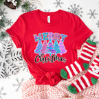 Merry Christmas Trees - Christmas Unisex Crewneck T-Shirt Sweatshirt Hoodie