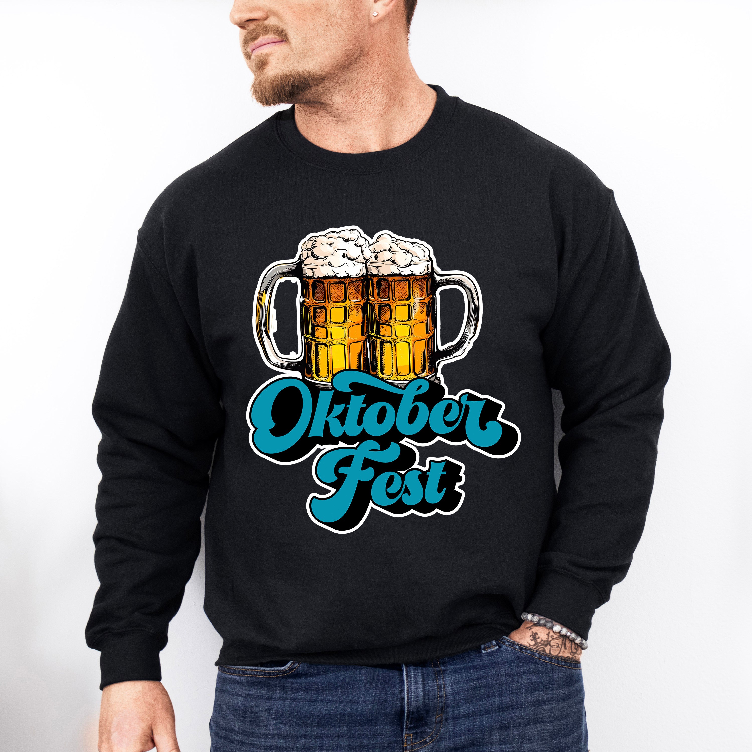 Cheers Oktoberfest Design - Oktoberfest Unisex Crewneck T-Shirt Sweatshirt Hoodie