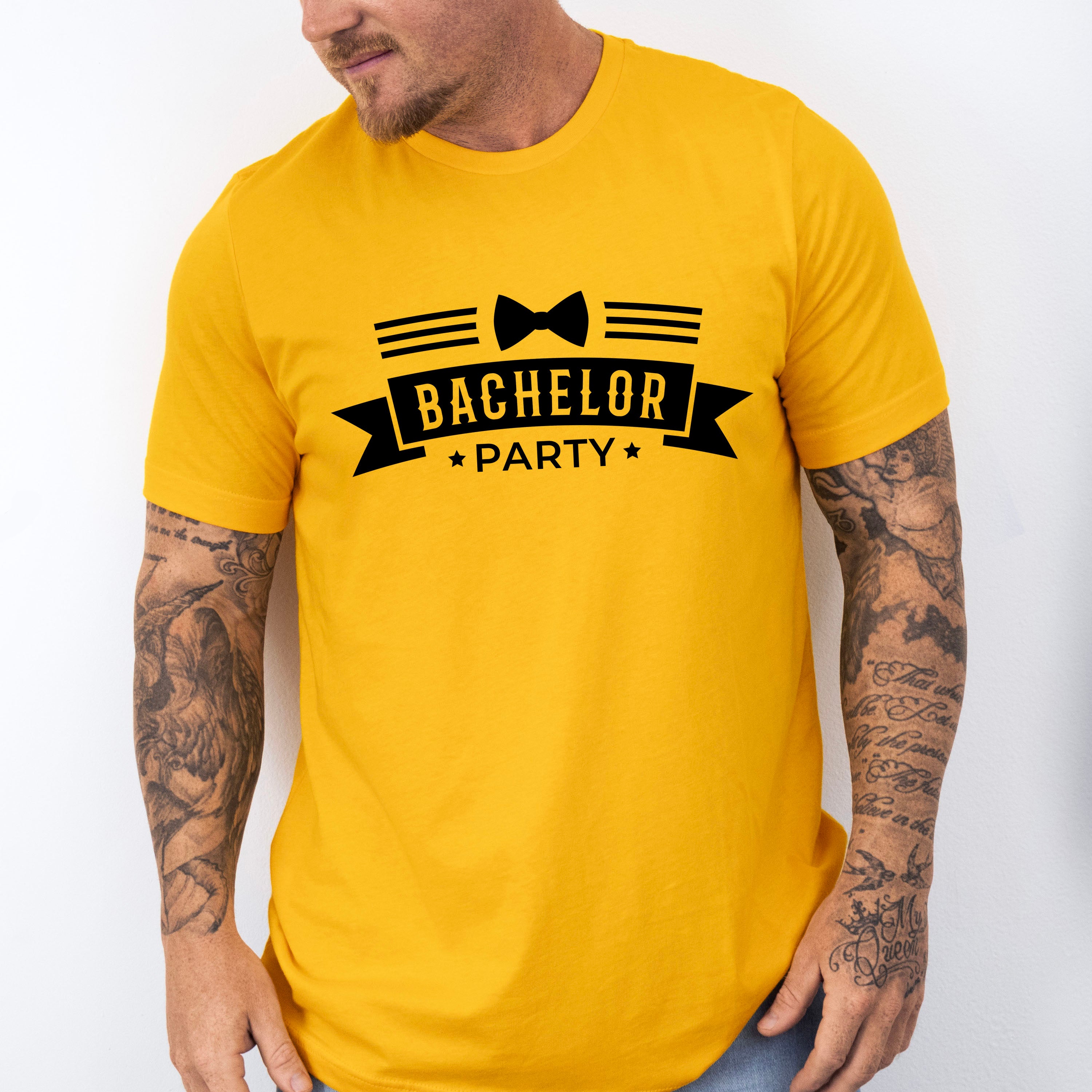 Bachelor Party Bow Tie Design - Bachelor Unisex Crewneck T-Shirt Sweatshirt Hoodie