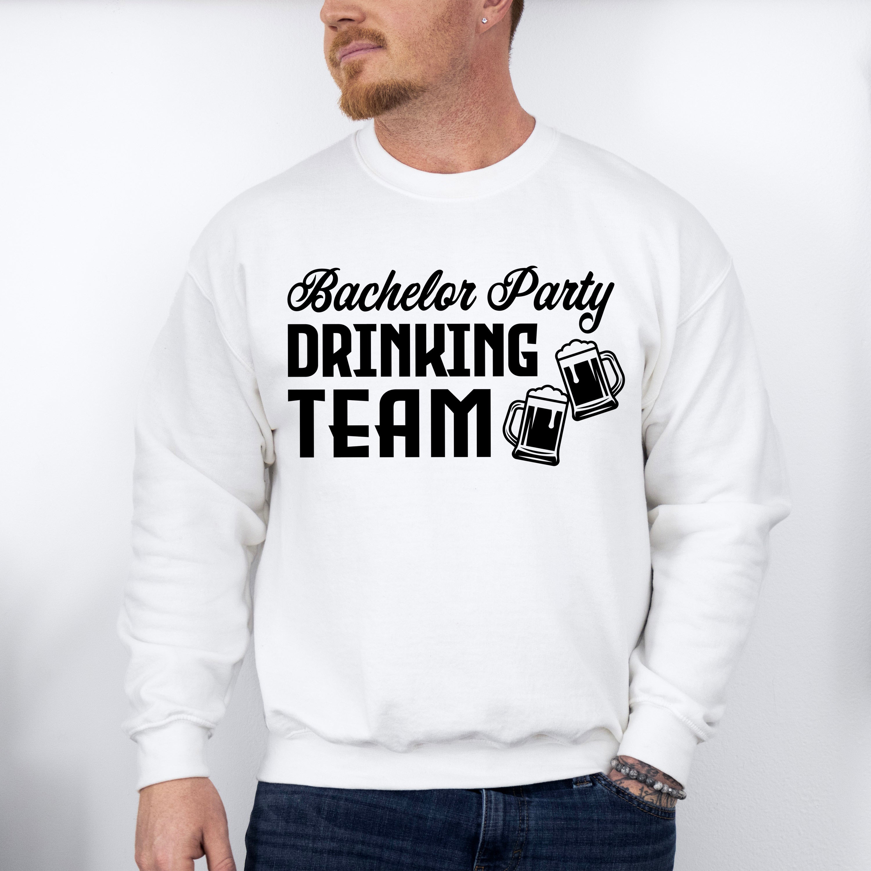 Bachelor Party Drinking Team - Bachelor Unisex Crewneck T-Shirt Sweatshirt Hoodie