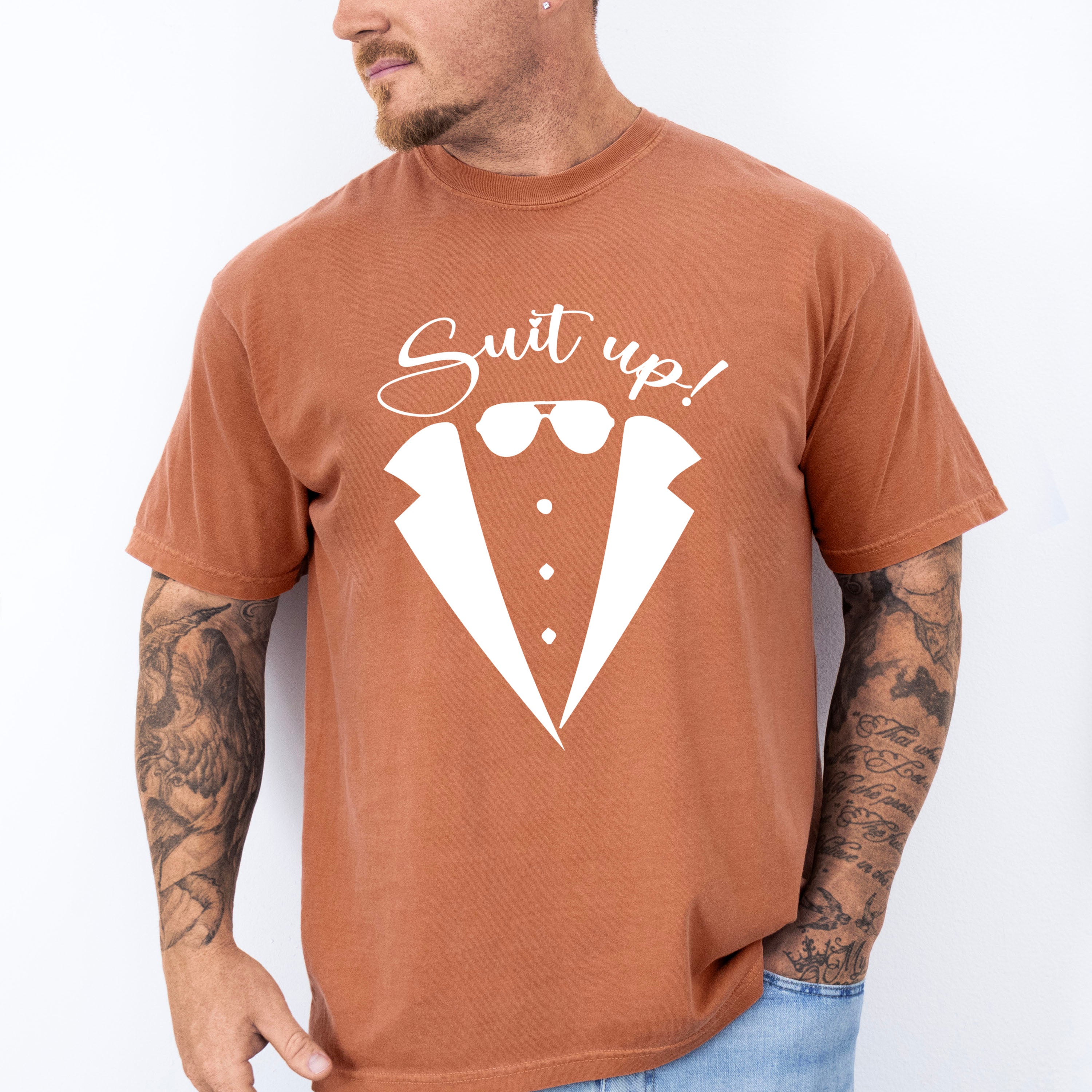 Suit Up Glasses Design - Bachelor Unisex Crewneck T-Shirt Sweatshirt Hoodie