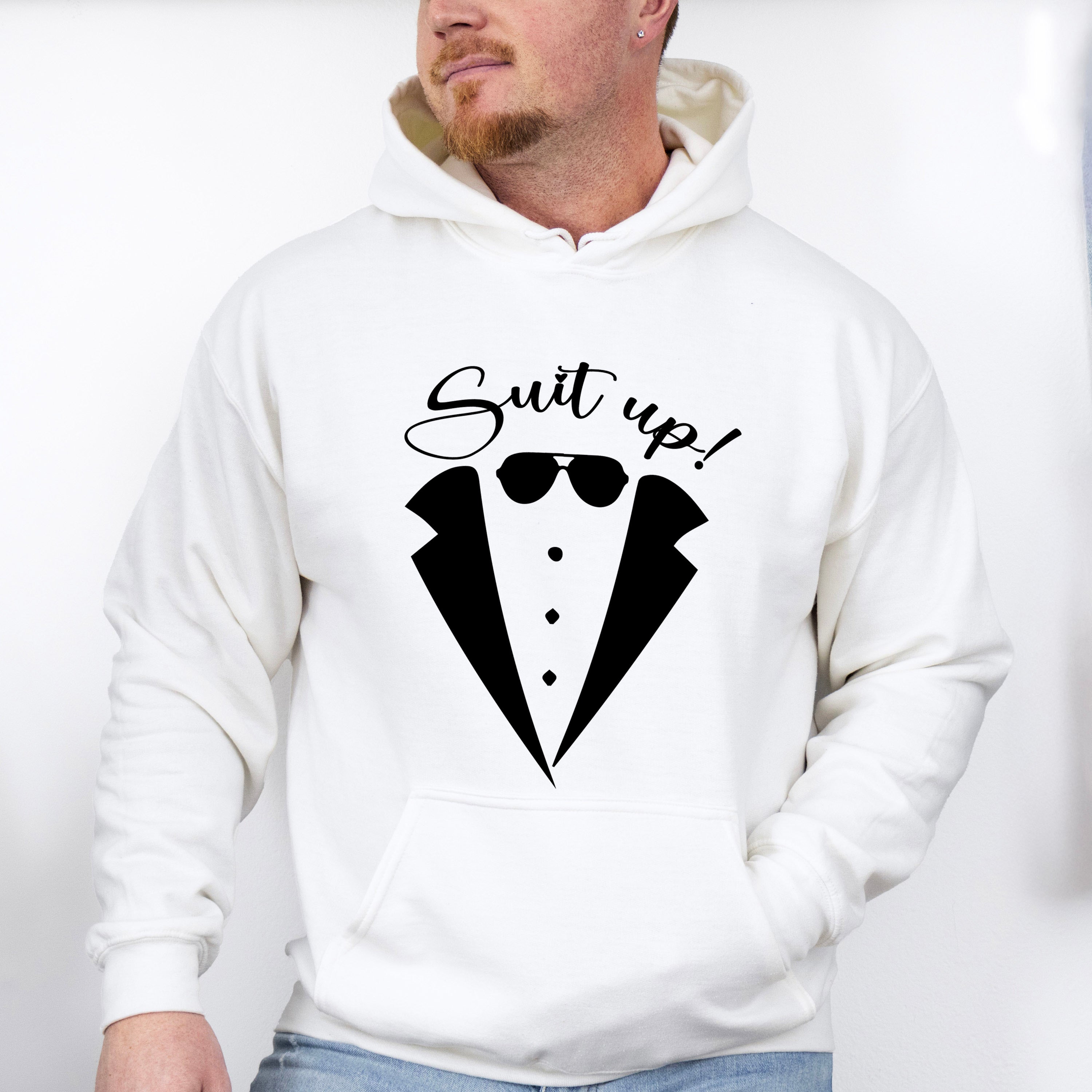 Suit Up Glasses Design - Bachelor Unisex Crewneck T-Shirt Sweatshirt Hoodie