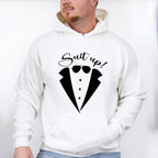 Suit Up Glasses Design - Bachelor Unisex Crewneck T-Shirt Sweatshirt Hoodie