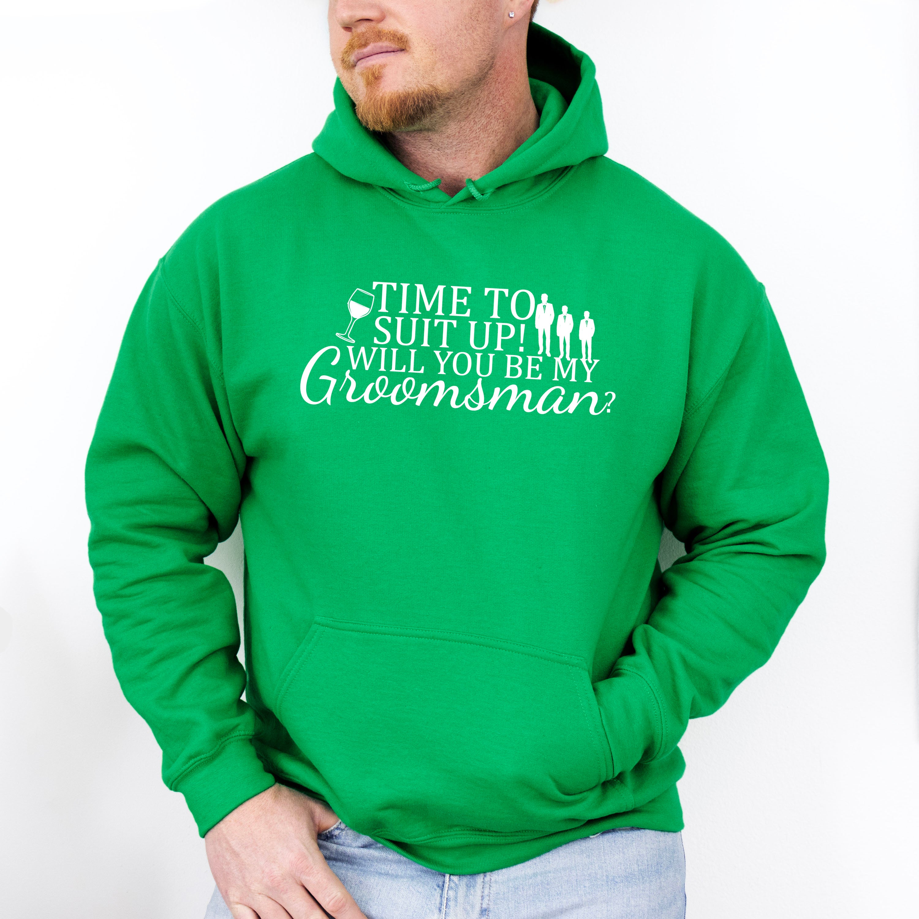 Time To Suit Up Will You Be My Groomsman - Bachelor Unisex Crewneck T-Shirt Sweatshirt Hoodie