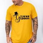Team Groom Hat And Glasses Design - Bachelor Unisex Crewneck T-Shirt Sweatshirt Hoodie