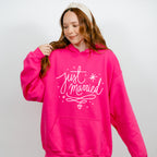 Just Married Star Design - Honeymoon Unisex Crewneck T-Shirt Sweatshirt Hoodie
