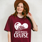 Honeymoon Cruise Heart Design - Honeymoon Unisex Crewneck T-Shirt Sweatshirt Hoodie