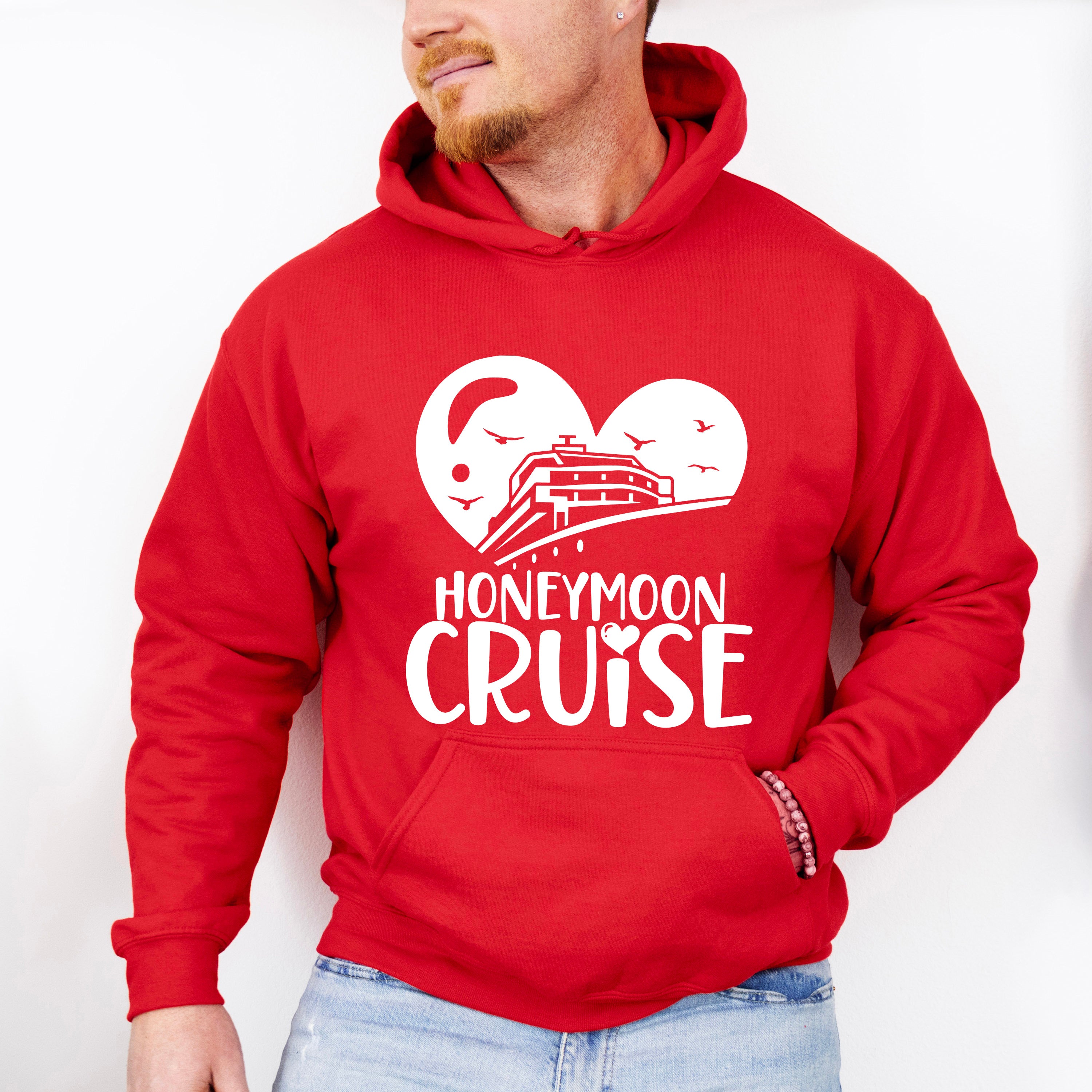Honeymoon Cruise Heart Design - Honeymoon Unisex Crewneck T-Shirt Sweatshirt Hoodie