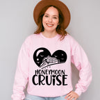 Honeymoon Cruise Heart Design - Honeymoon Unisex Crewneck T-Shirt Sweatshirt Hoodie