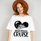 Honeymoon Cruise Heart Design - Honeymoon Unisex Crewneck T-Shirt Sweatshirt Hoodie