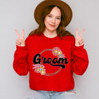Groom Flower Design - Bachelorette Unisex Crewneck T-Shirt Sweatshirt Hoodie