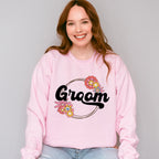 Groom Flower Design - Bachelorette Unisex Crewneck T-Shirt Sweatshirt Hoodie