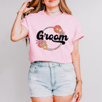 Groom Flower Design - Bachelorette Unisex Crewneck T-Shirt Sweatshirt Hoodie