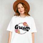 Groom Flower Design - Bachelorette Unisex Crewneck T-Shirt Sweatshirt Hoodie