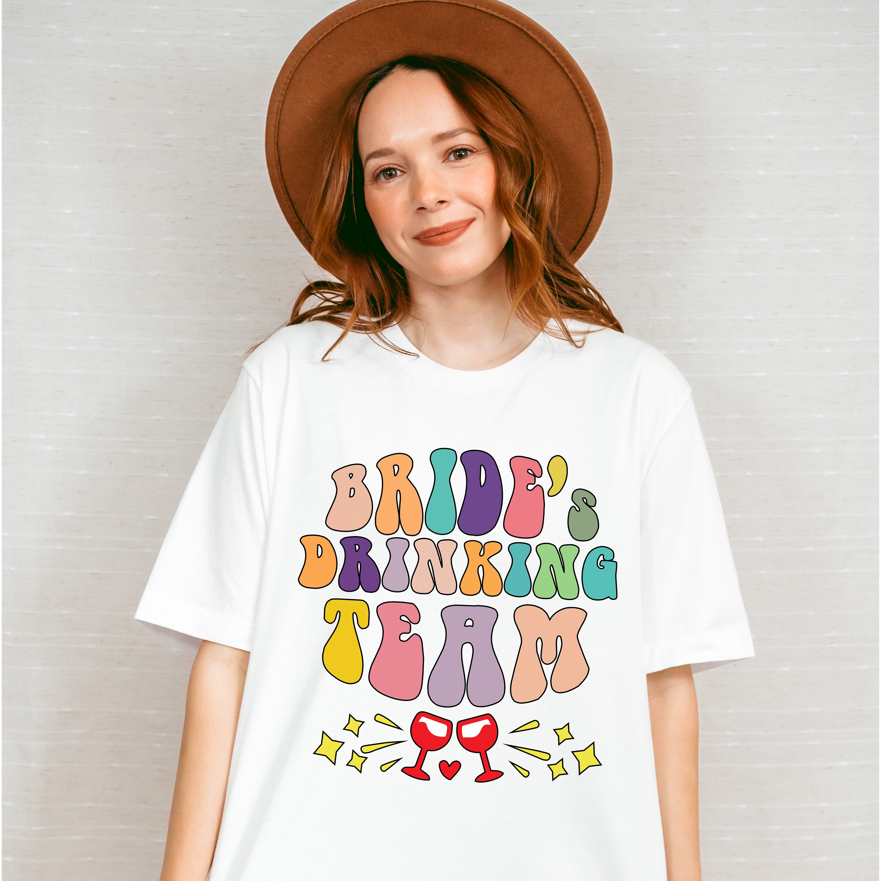 Bride's Drinking Team - Bachelorette Unisex Crewneck T-Shirt Sweatshirt Hoodie